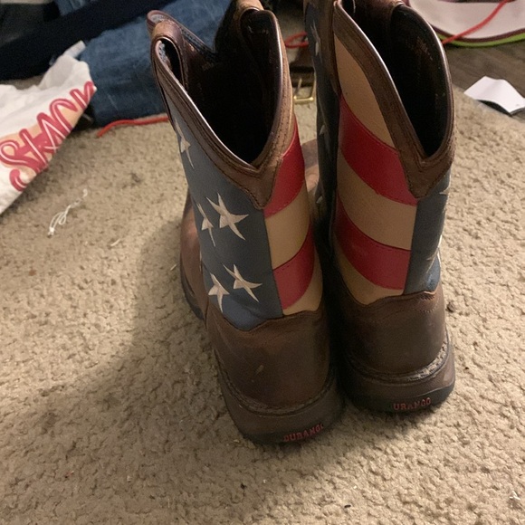 Lil Rebel by Durango American Flag Patriotic Western Boots Big Kids Size US 5M - Picture 4 of 5